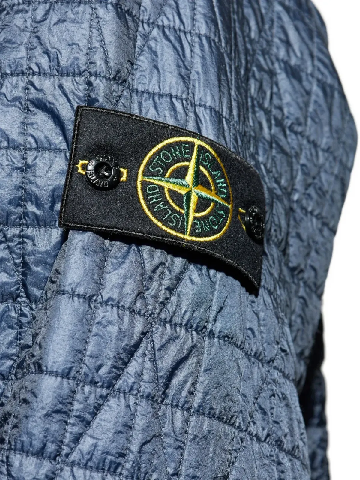 Stone Island 4100023 キルテッド ロゴパッチ ジャケット - 画像5