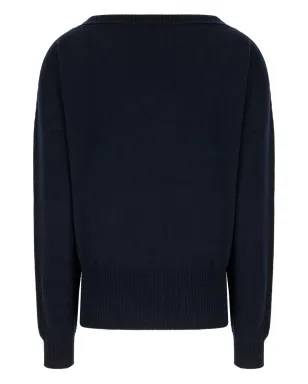 Alberta Ferretti Vネック カシミヤセーター - サムネイル2