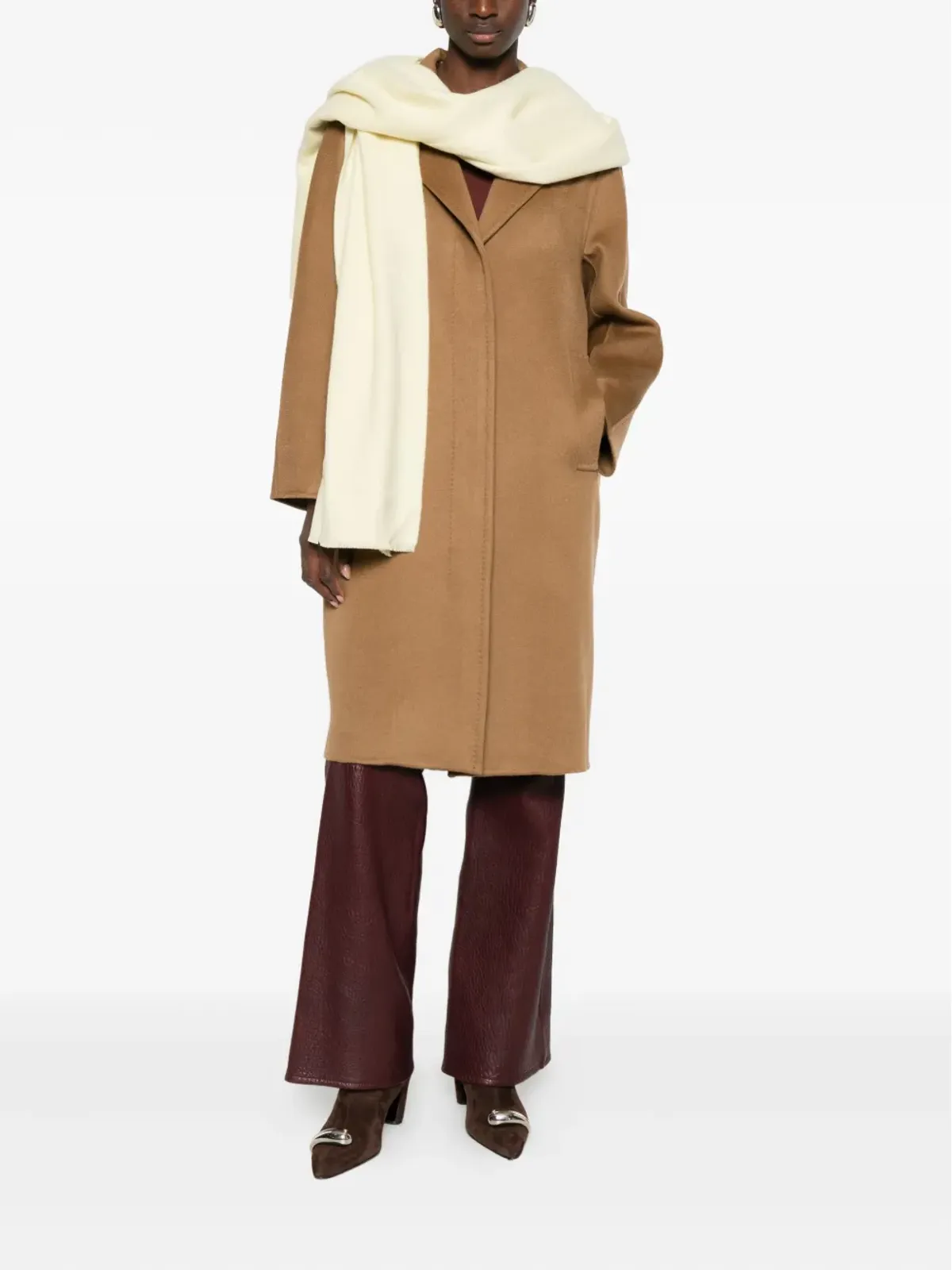 Max Mara ノッチド・ラペル・コート - 画像2