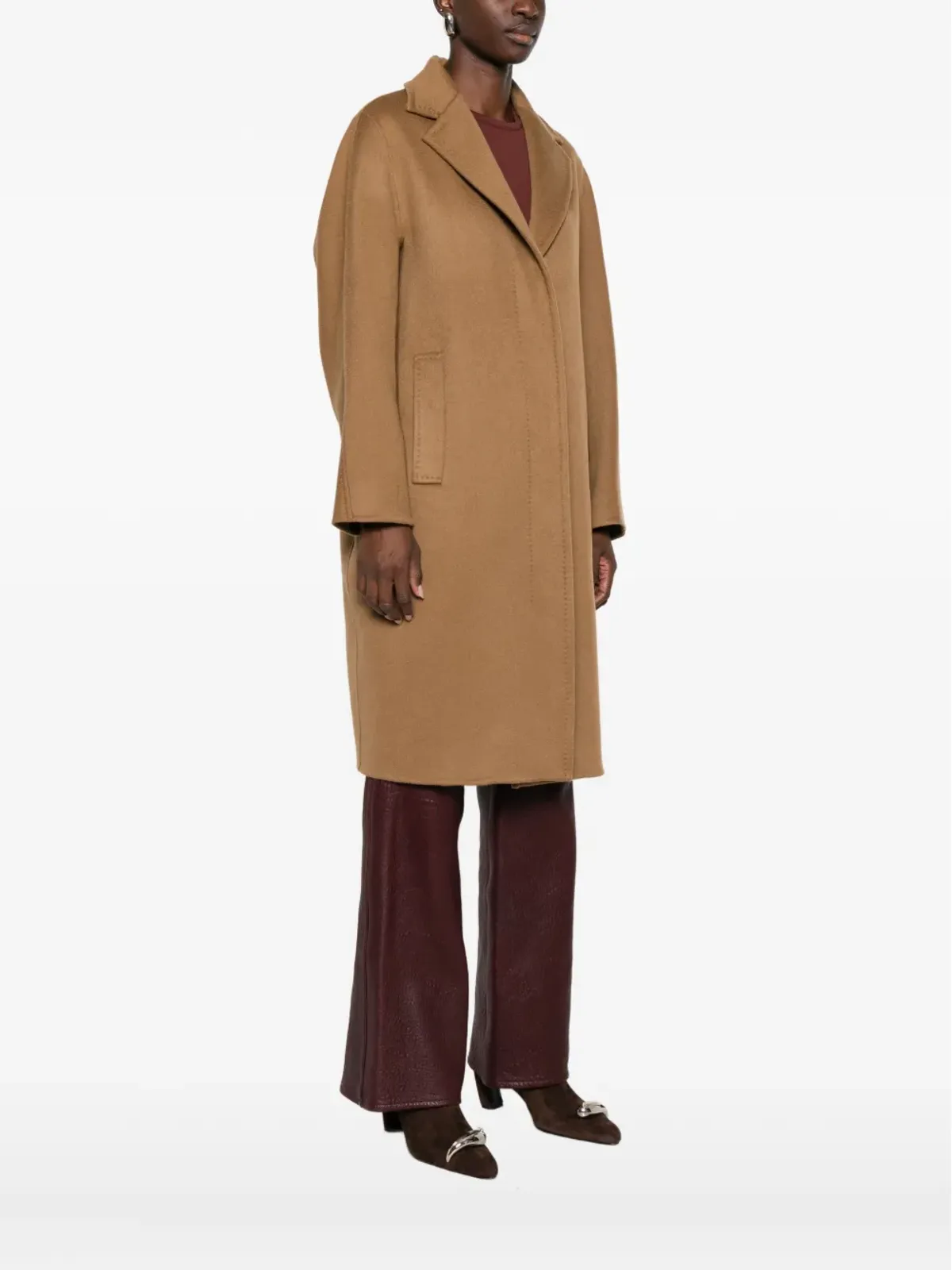 Max Mara ノッチド・ラペル・コート - 画像3