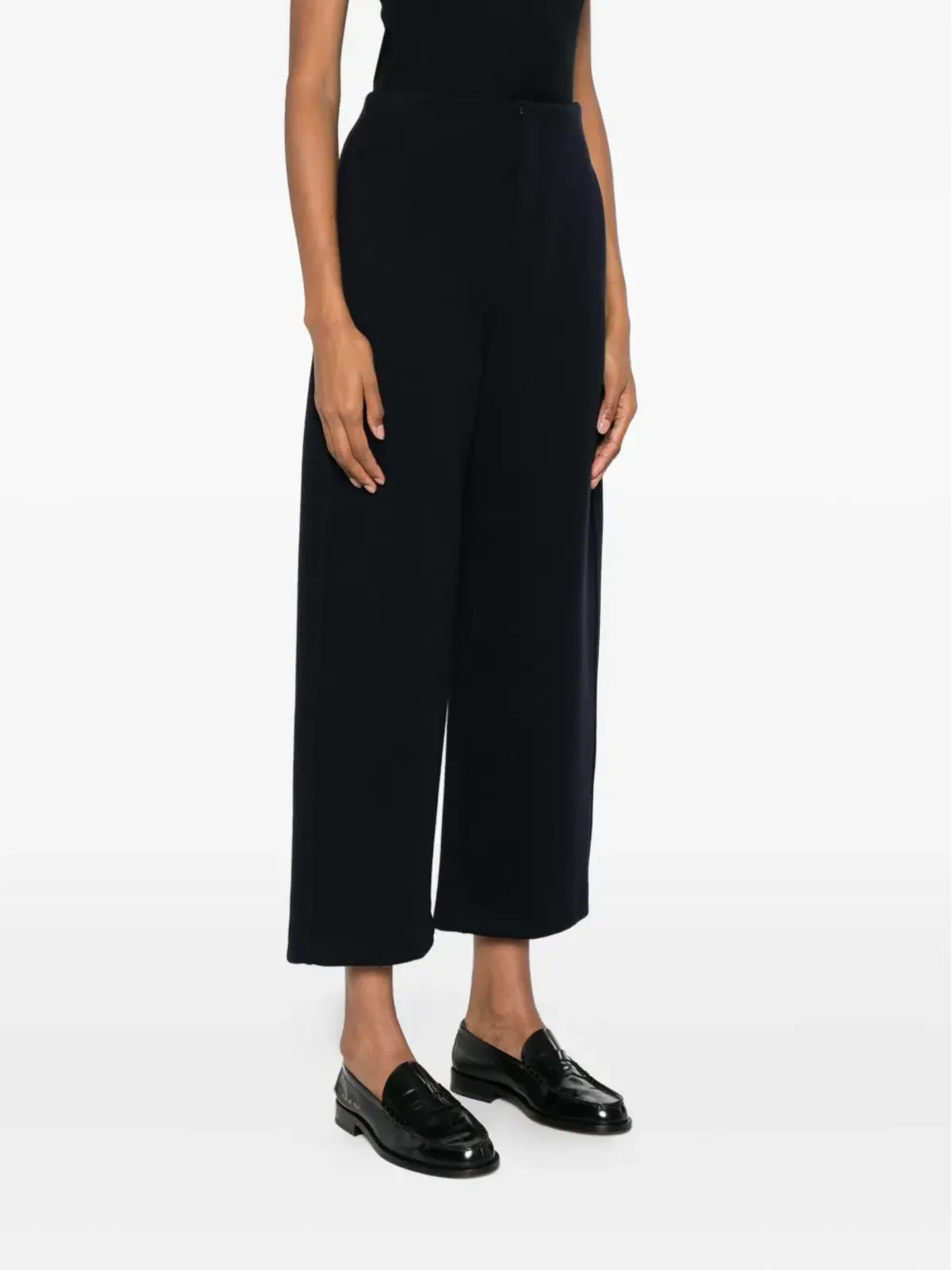 Max Mara クロップド ハイウエストパンツ - ブラック - 画像3