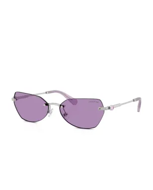 Swarovski Eyewear クリスタル装飾リムレスサングラス - サムネイル2