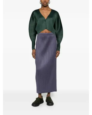 Pleats Please Issey Miyake プリーツVネックトップ - サムネイル2