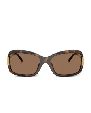 Tory Burch べっ甲柄の長方形サングラス - サムネイル1