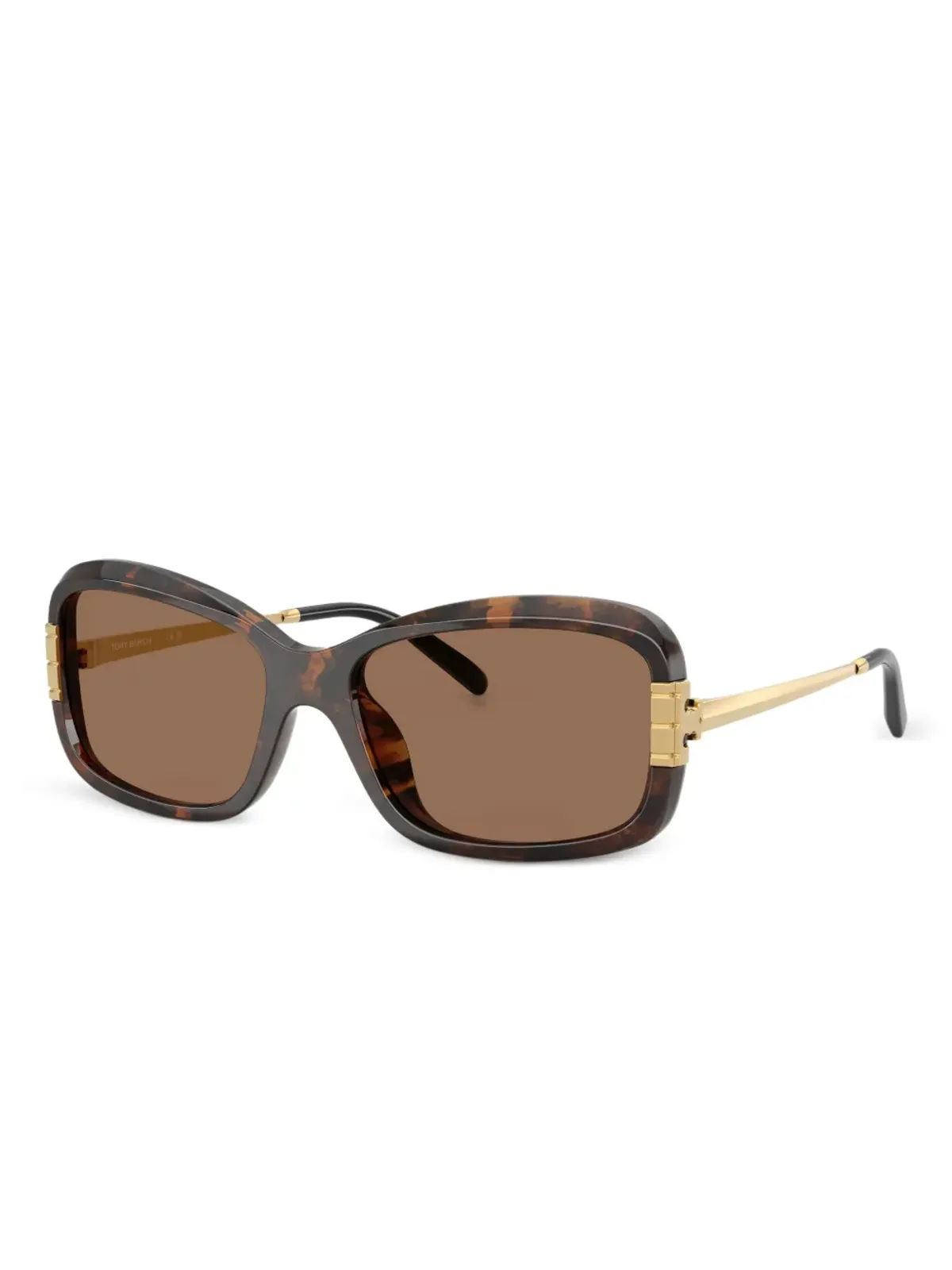 Tory Burch べっ甲柄の長方形サングラス - 画像2