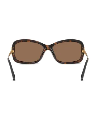 Tory Burch べっ甲柄の長方形サングラス - サムネイル4