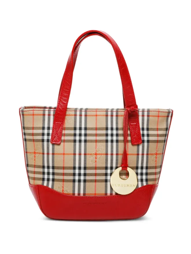Burberry Pre-Owned Burberry Pre-Owned 1990-2010 Nova Check Mini handbag - Neutralsの商品画像