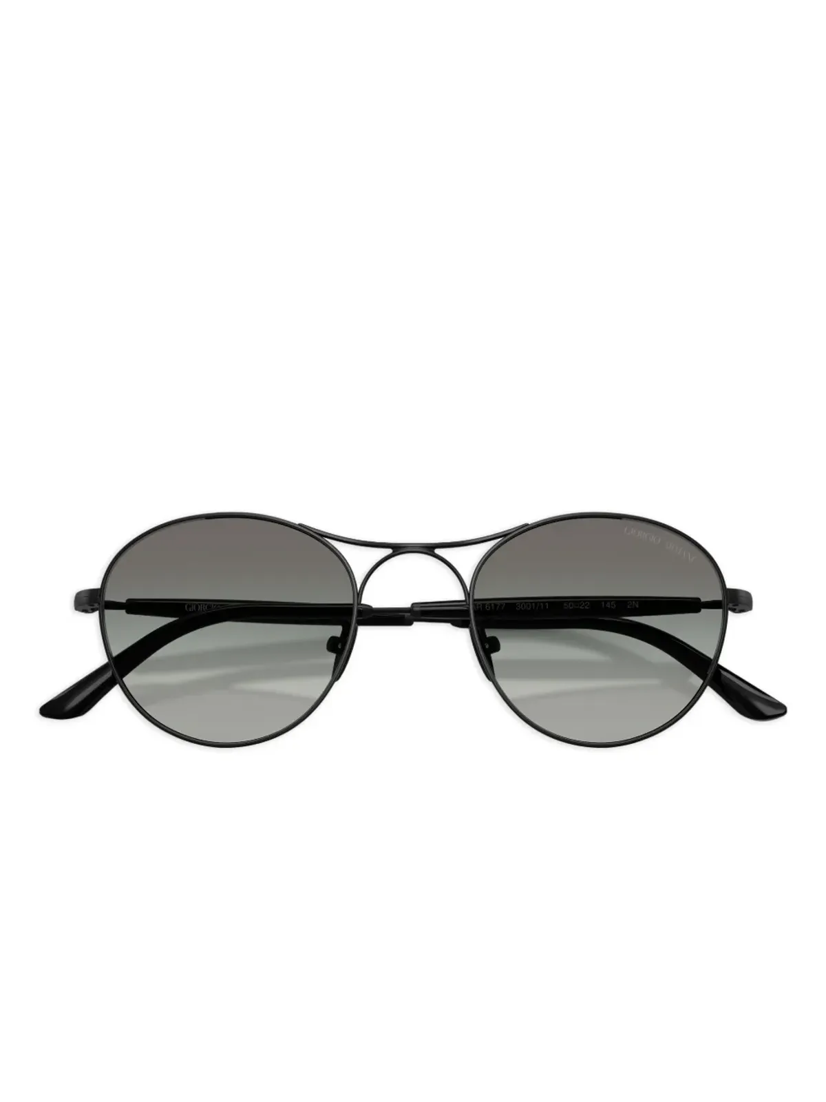 Giorgio Armani ラウンドフレーム グラデーションサングラス - 画像5