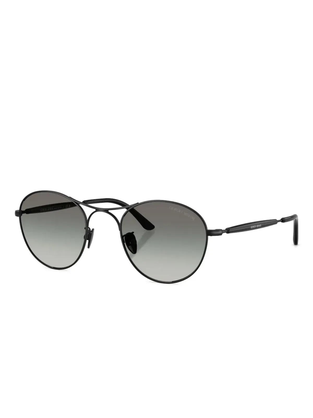 Giorgio Armani ラウンドフレーム グラデーションサングラス - 画像2