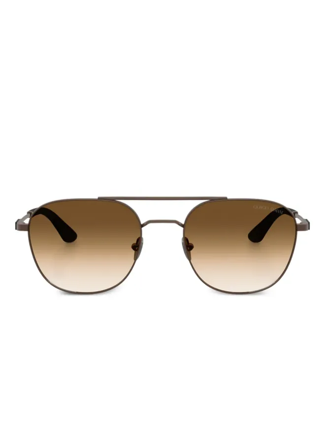 Giorgio Armani Giorgio Armani ダブルブリッジ サングラス - メタリックの商品画像