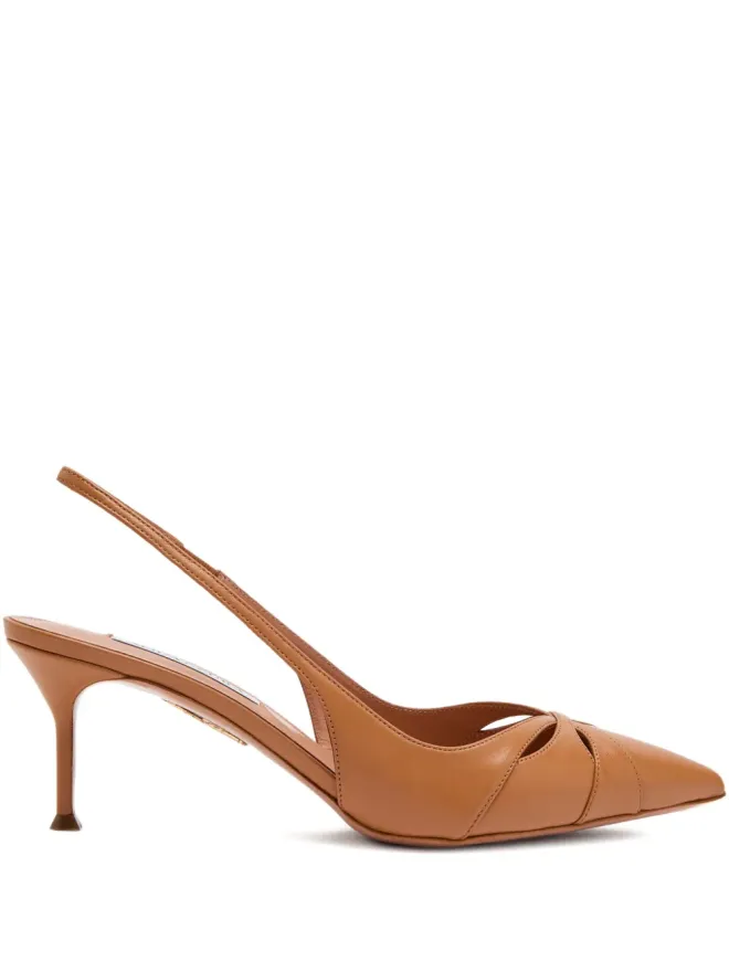 Aquazzura Aquazzura 65mm Moves スリングバックパンプス（ブラウン）の商品画像