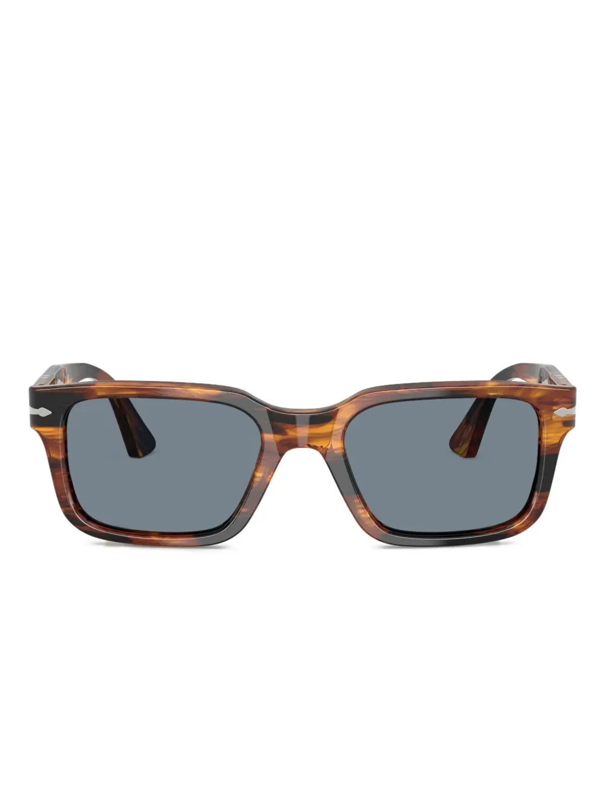 Persol ストライプ柄スクエアサングラス - 画像1