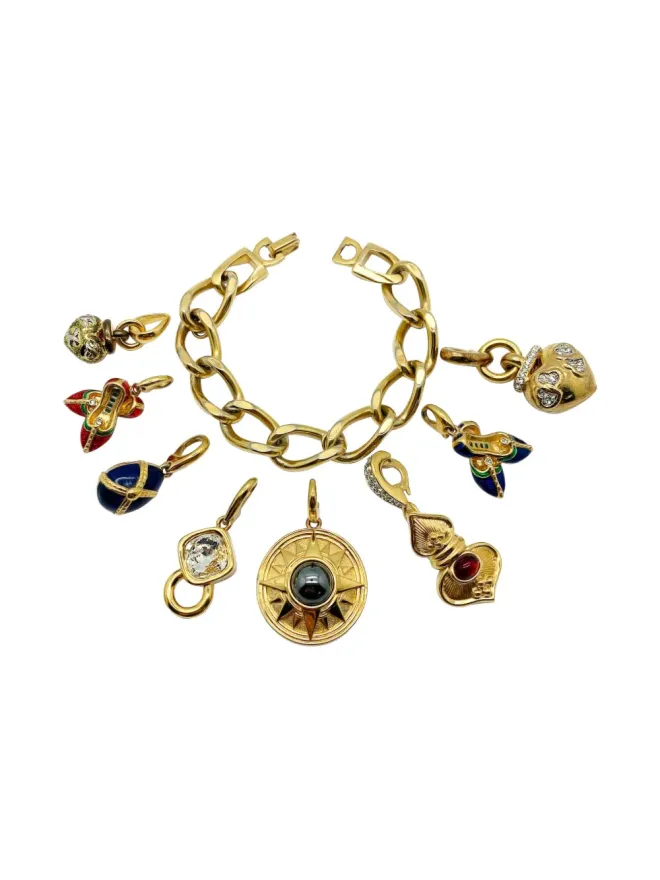 Jennifer Gibson Jewellery Jennifer Gibson Jewellery 1980年代 デタッチャブル・チャーム ブレスレット - ゴールドの商品画像