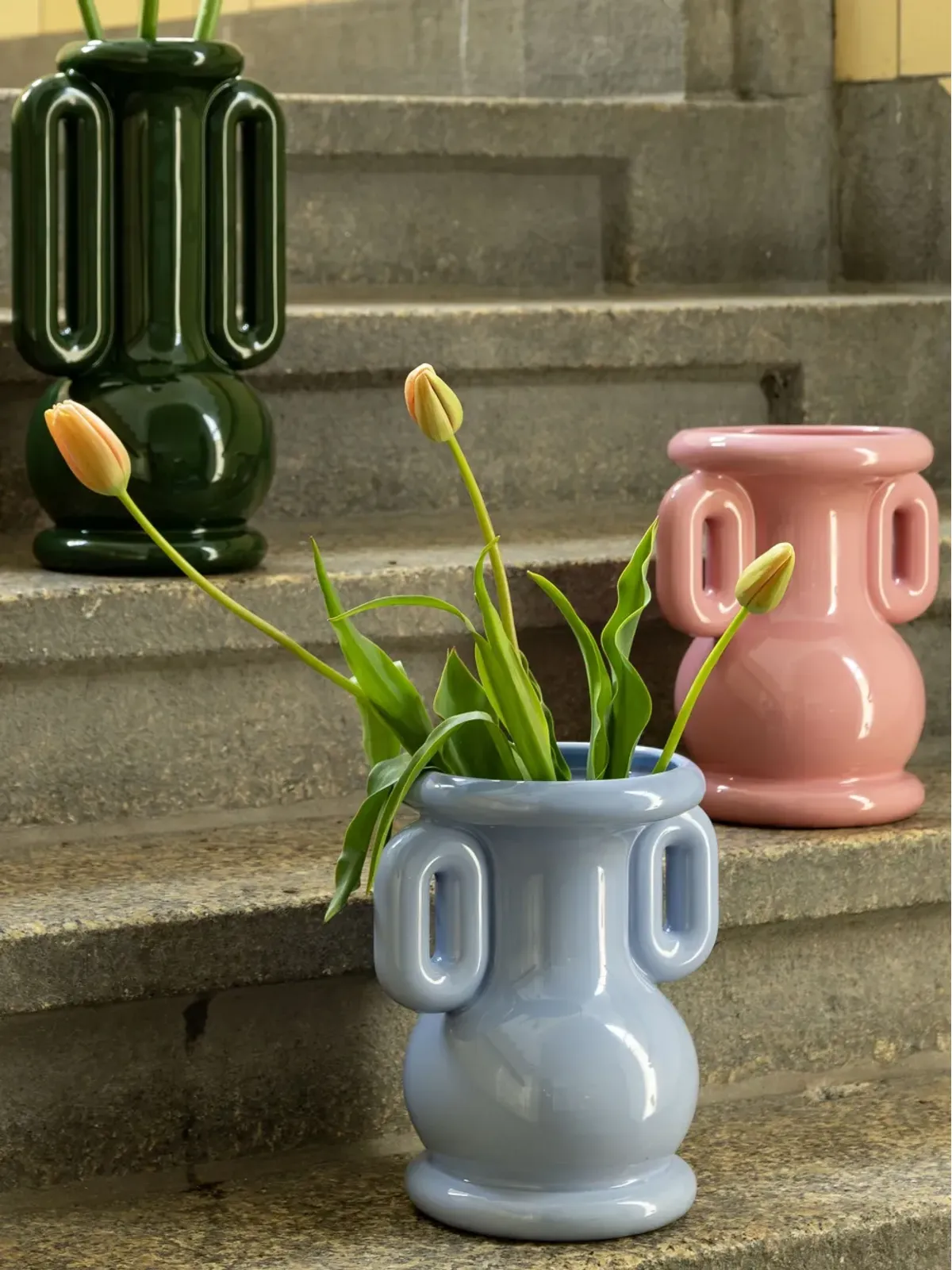 &k Amsterdam アンフォラ取っ手付き花瓶 - 画像3