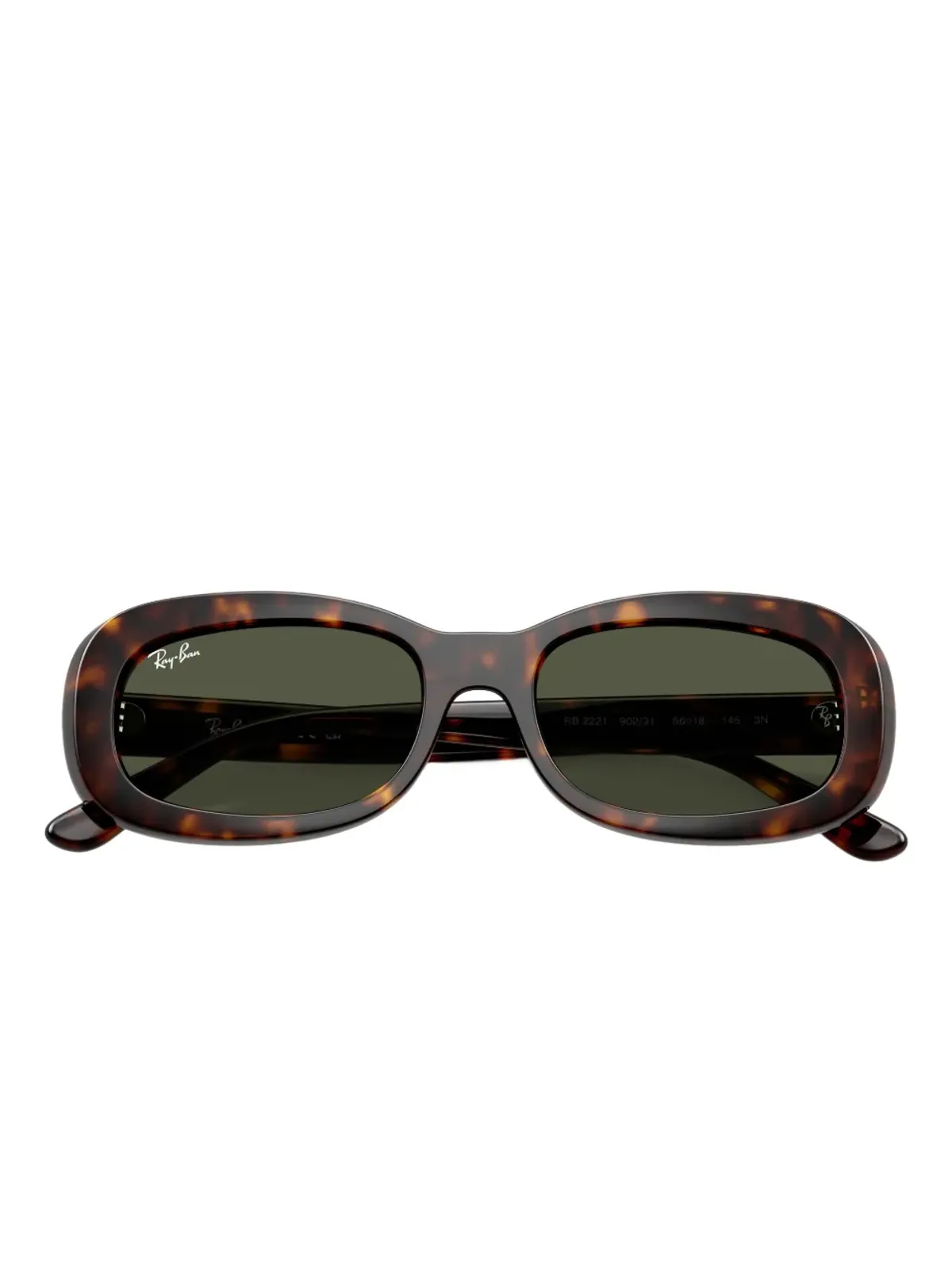 Ray-Ban ハバナ オーバルフレーム サングラス - 画像5