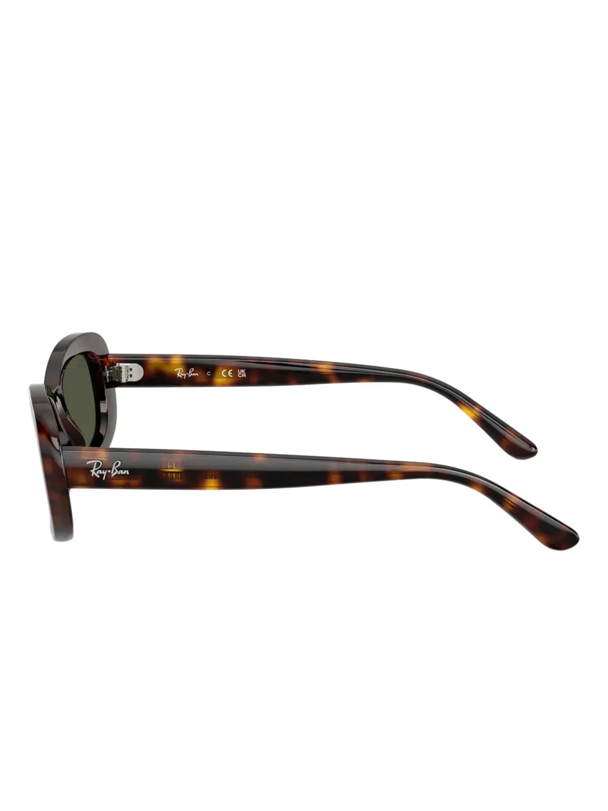 Ray-Ban ハバナ オーバルフレーム サングラス - 画像4