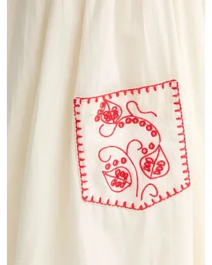 NEVER FULLY DRESSED Pollenca刺繍ミディスカート - サムネイル4