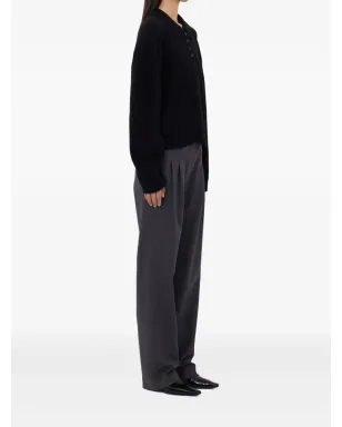 LouLou de Saison Homere LDS ポロネックリブニットセーター ブラック - サムネイル3