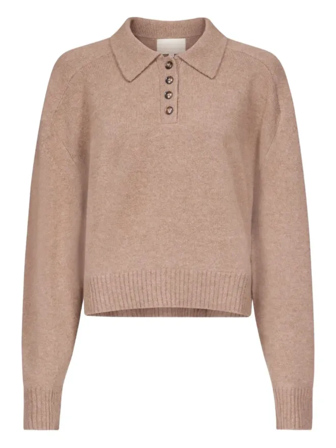 Loulou de Saison LouLou de Saison リブヘムポロトップの商品画像