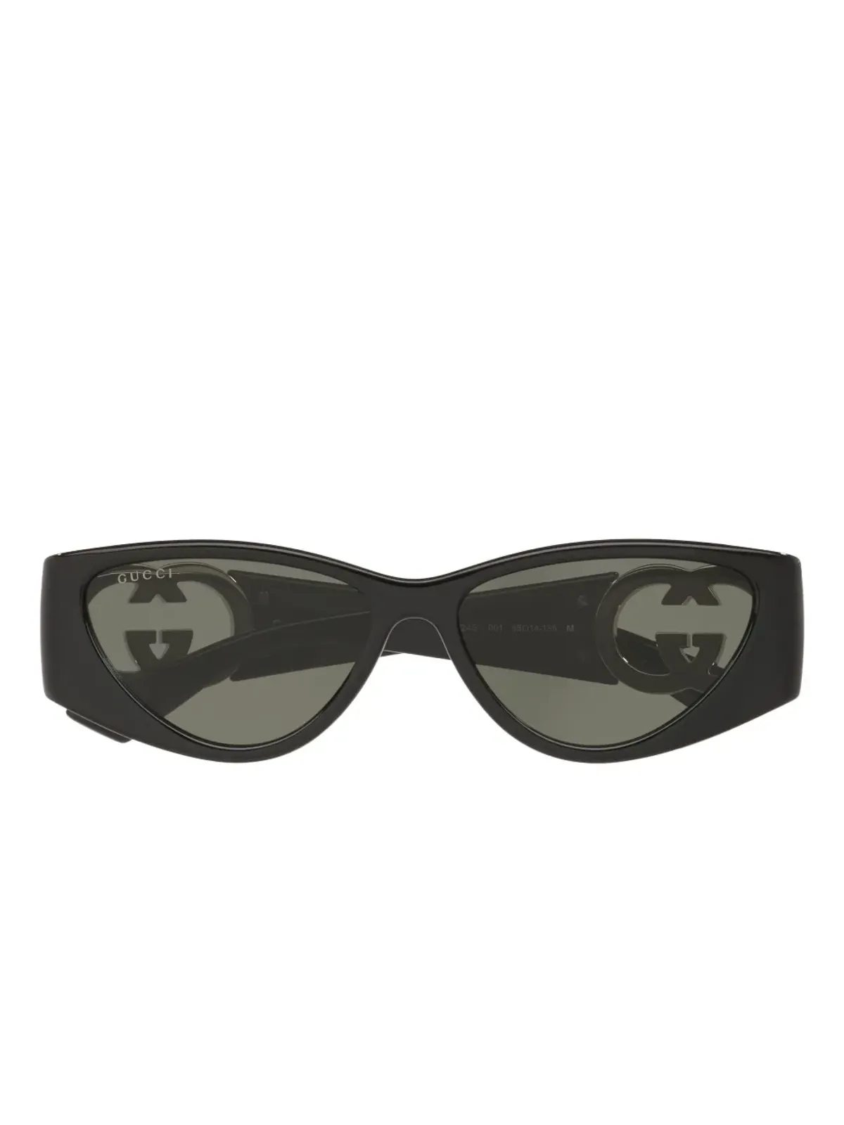 Gucci Eyewear GGロゴ キャットアイ サングラス - ブラック - 画像5