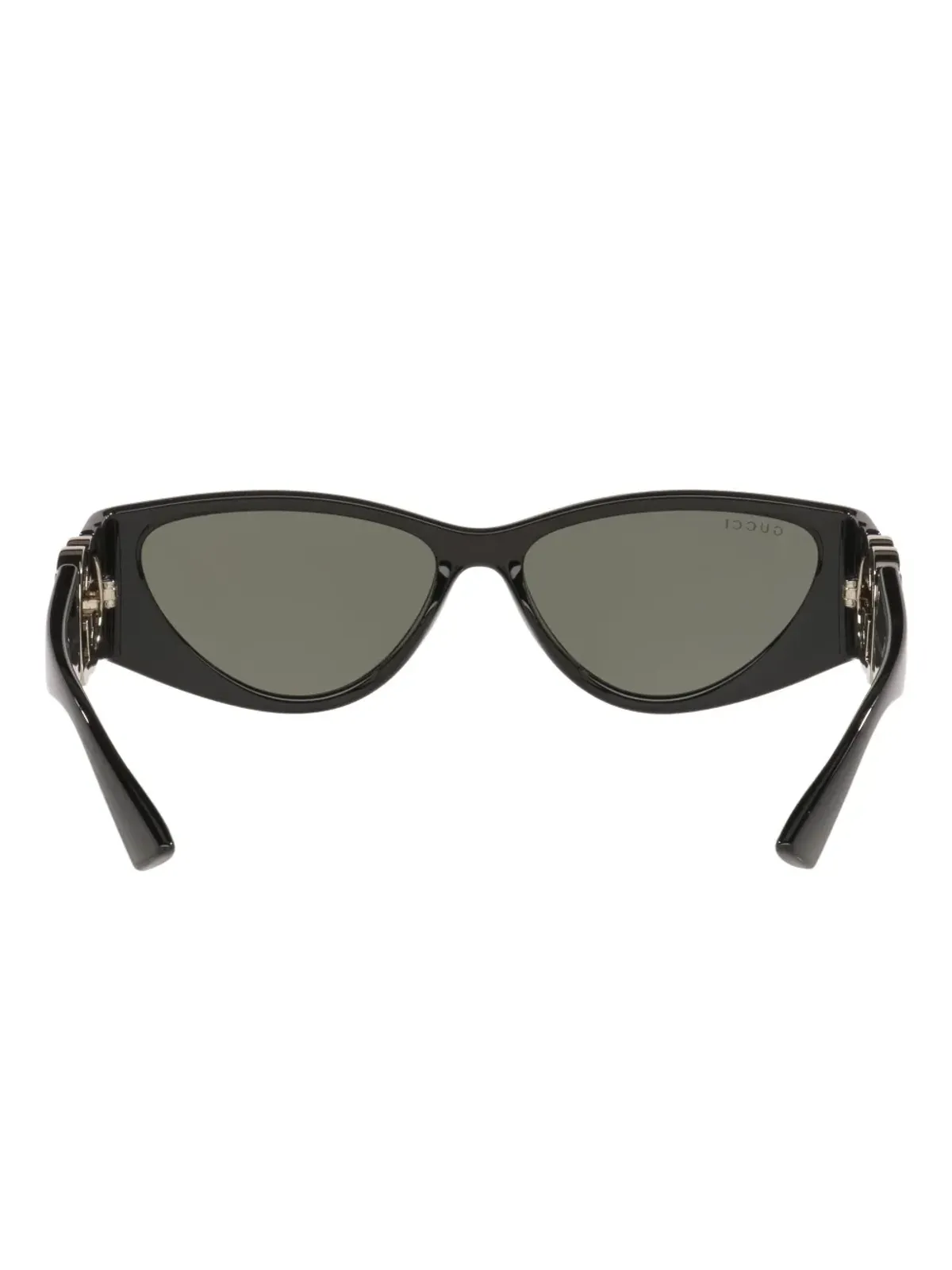 Gucci Eyewear GGロゴ キャットアイ サングラス - ブラック - 画像3