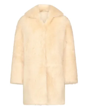 LouLou de Saison RUBEN スプレッドカラー ラムファー コート - サムネイル1