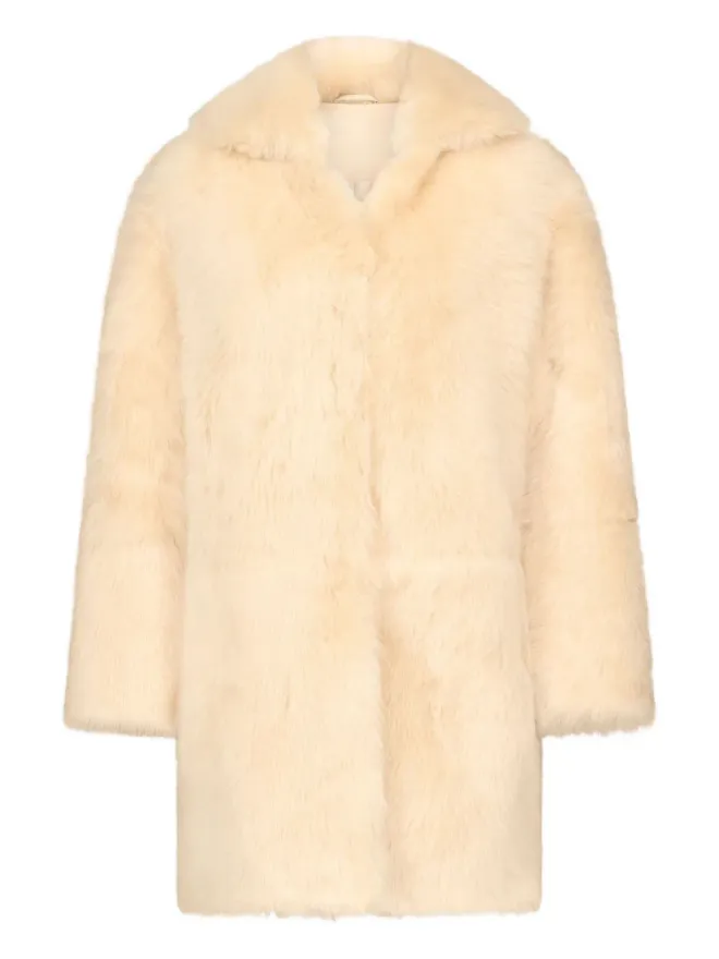 Loulou de Saison LouLou de Saison RUBEN スプレッドカラー ラムファー コートの商品画像