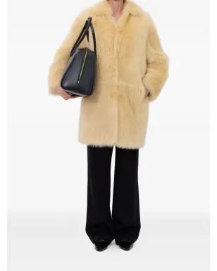 LouLou de Saison RUBEN スプレッドカラー ラムファー コート - サムネイル2