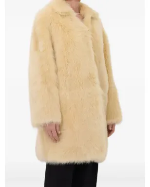 LouLou de Saison RUBEN スプレッドカラー ラムファー コート - サムネイル3