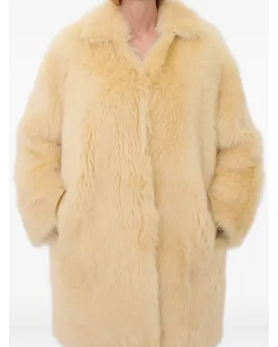LouLou de Saison RUBEN スプレッドカラー ラムファー コート - サムネイル4