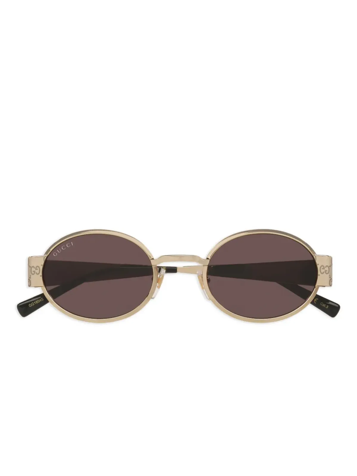 Gucci Eyewear GGロゴ オーバルフレーム サングラス - 画像5