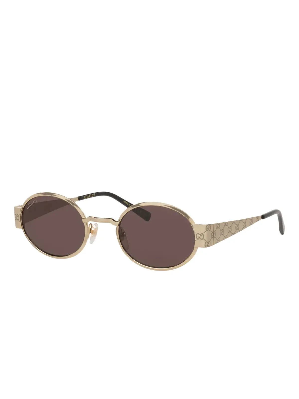 Gucci Eyewear GGロゴ オーバルフレーム サングラス - 画像2