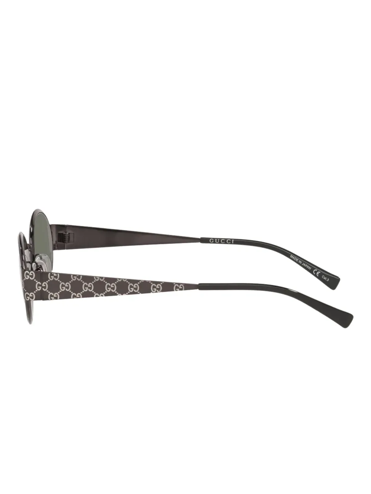 Gucci Eyewear GG-pattern オーバルフレーム サングラス - 画像3
