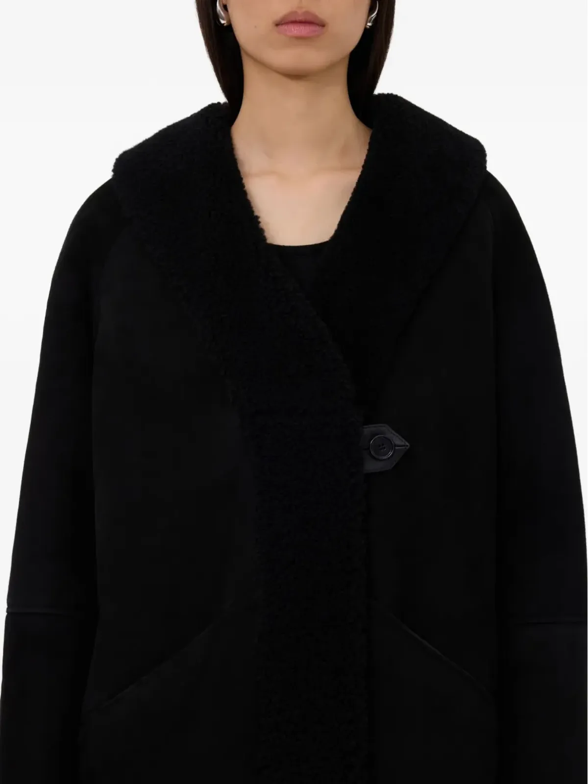 LouLou de Saison Isak hooded shearling coat - 画像5