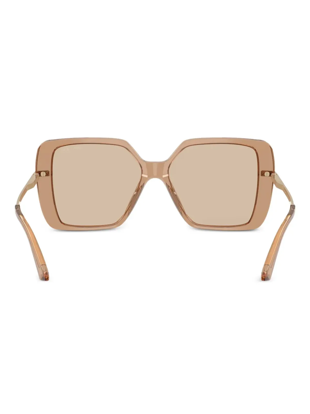 Jimmy Choo Eyewear スクエアサングラス（ブラウン） - 画像4