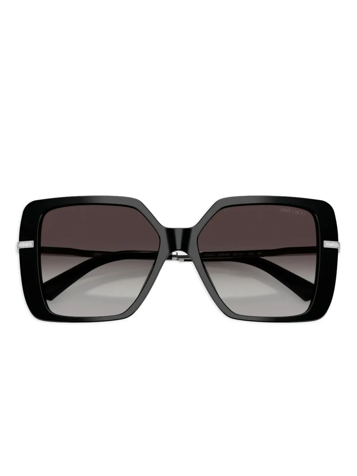 Jimmy Choo Eyewear 装飾的な幾何フレームのサングラス - 画像5