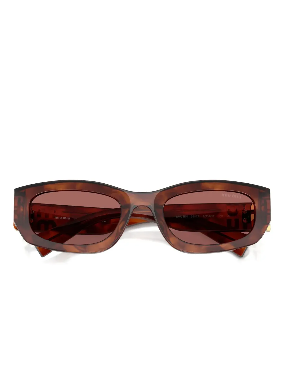 Miu Miu Eyewear MU B04S ロゴサングラス - 画像5