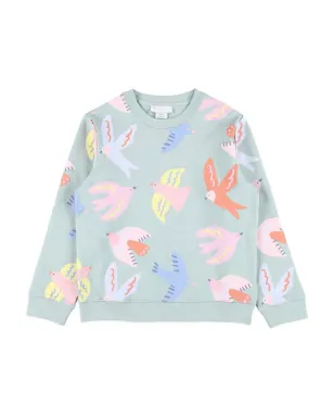 Stella McCartney Kids 鳥柄プリント スウェットシャツ - サムネイル1