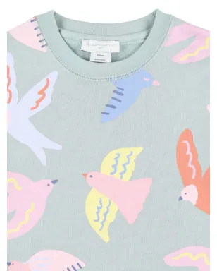Stella McCartney Kids 鳥柄プリント スウェットシャツ - サムネイル3