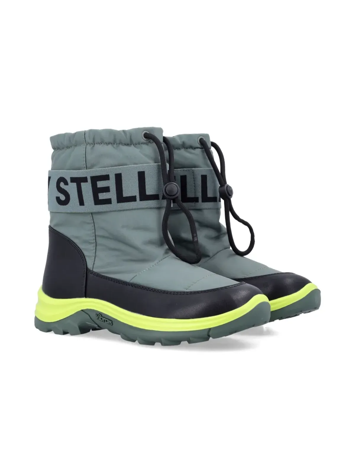 Stella McCartney Kids モニカー テープ スノーブーツ グリーン - 画像2