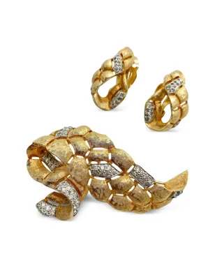 Jennifer Gibson Jewellery 1960年代 Jomaz swag ブローチとイヤリング - サムネイル1