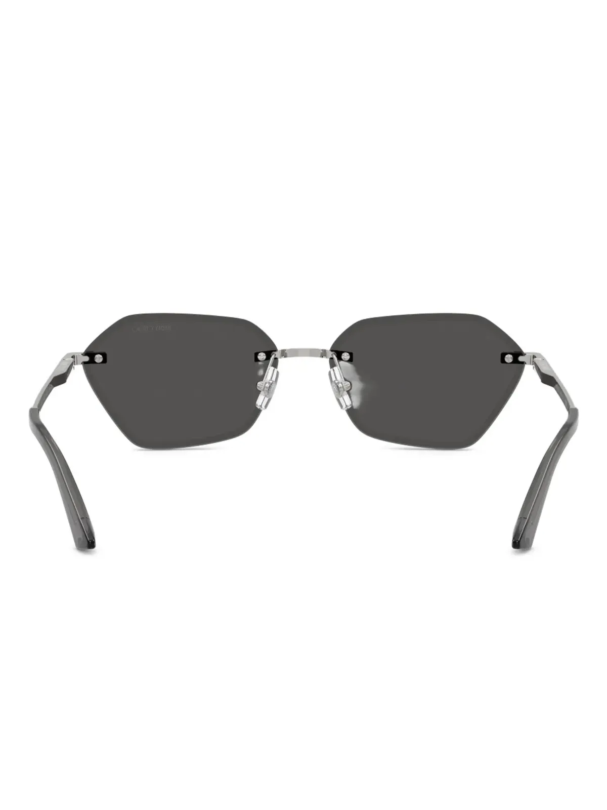 Jimmy Choo Eyewear ジオメトリックフレーム グリッターディテール サングラス - 画像4