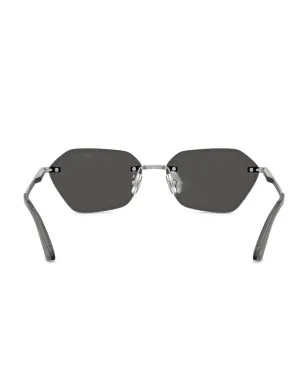 Jimmy Choo Eyewear ジオメトリックフレーム グリッターディテール サングラス - サムネイル4