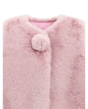 Guess Kids フェイクファー ポンポン ベスト - サムネイル3