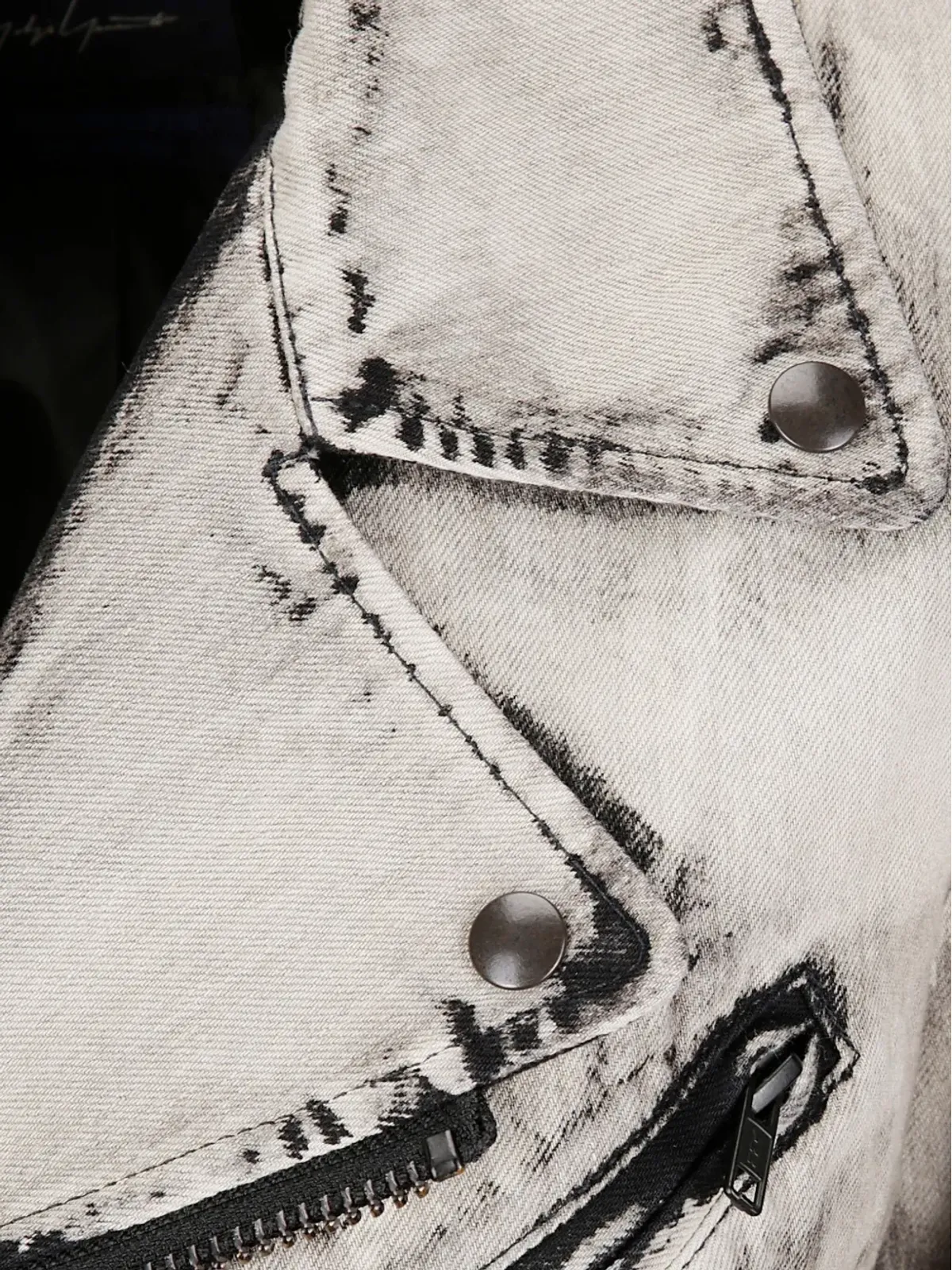 Yohji Yamamoto オムブレ バイカージャケット - 画像3