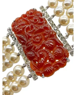 Jennifer Gibson Jewellery 1940年代パールネックレス - シルバー - サムネイル3