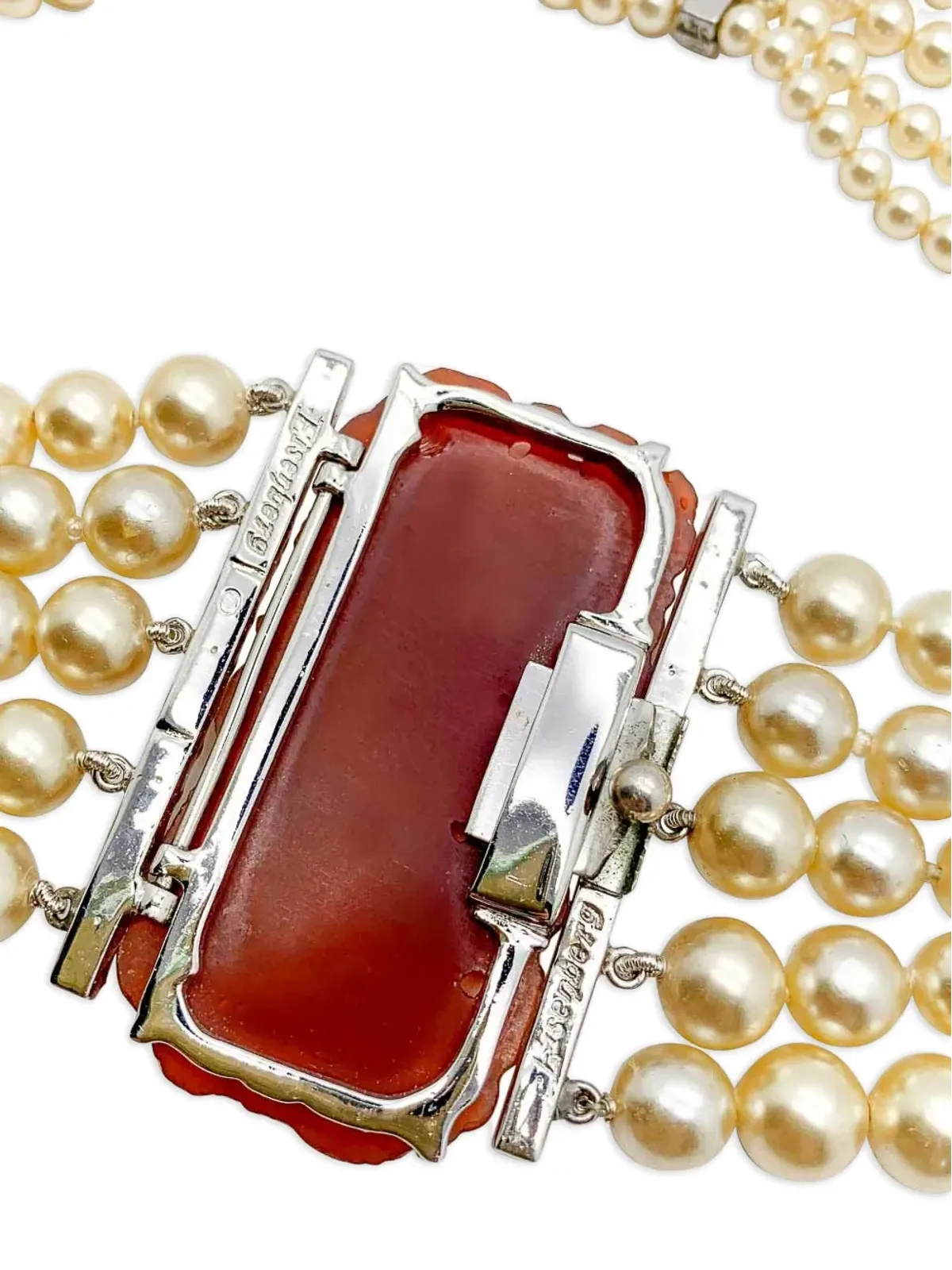 Jennifer Gibson Jewellery 1940年代パールネックレス - シルバー - 画像4