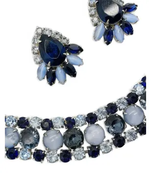 Jennifer Gibson Jewellery 1950年代 クリスタル ブレスレットとイヤリング セット - サムネイル2