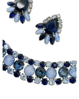 Jennifer Gibson Jewellery 1950年代 クリスタル ブレスレットとイヤリング セット - サムネイル3