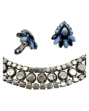 Jennifer Gibson Jewellery 1950年代 クリスタル ブレスレットとイヤリング セット - サムネイル4